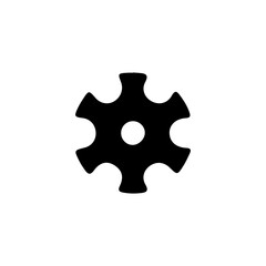 Fototapeta premium icon gear, solid, glyph. vector illustration
