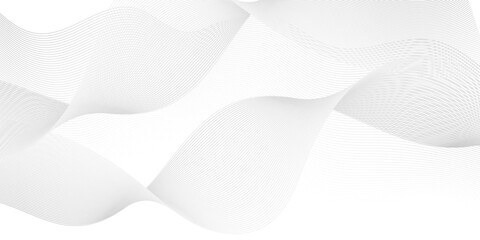 	
Abstract white paper wave background and abstract gradiant and white wave curve lines banner background design. Vector illustration. Modern template abstract design flowing particles wave.