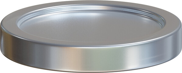 Silver coin 3d render illustration