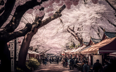 japanese market at japanese park