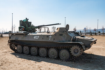 Military Trophy Park in Baku city, Azerbaijan
