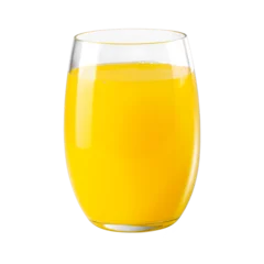 Rolgordijnen Fresh pineapple juice isolated on a transparent background © kaiskynet