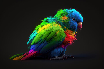 Abstract Bird. Ai Generated
