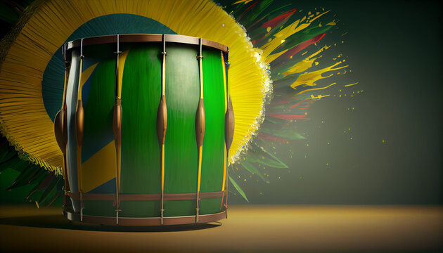 Samba drum background