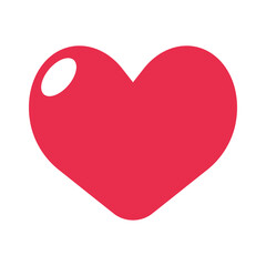 Pop pink heart icon. Love. Vector.