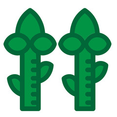 Asparagus Flat Icon