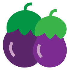 Aubergine Flat Icon