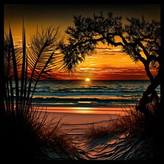 Sunset At The Beach