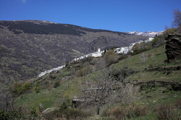 Fototapeta na wymiar Landscape along the Mulhacen O Poqueria river and gorge - Capileira - Sierra Nevada - Andalusia - Spain