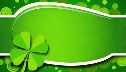 St. Patrick's day background with copy space for text generative ai.