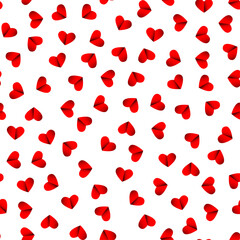 Fototapeta na wymiar Valentine Day background. Vector hearts seamless image.
