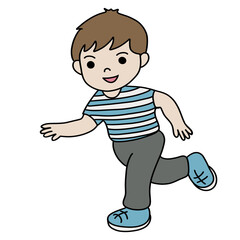 Boy running