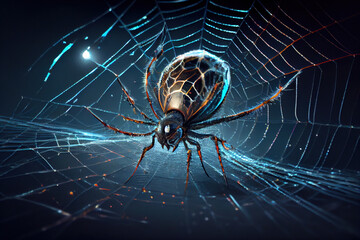 Spider on web, Generative AI