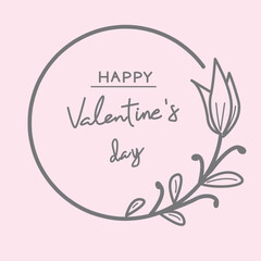 Unique and beautiful floral pattern greeting card illustration design