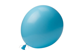 Blue ballon isolated on a white background.