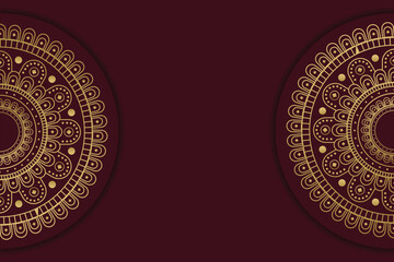 Vector luxury islamic background with mandala