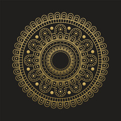 Luxury mandala background with golden Arabic pattern Islamic style.