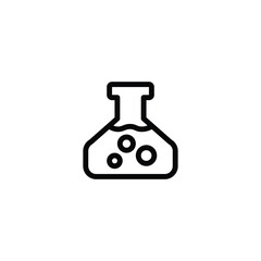 beaker icon. outline icon