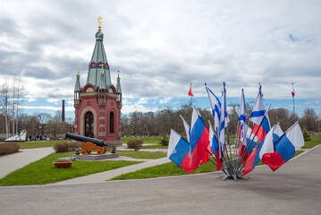 Spring day at Patriot Park. Kronstadt
