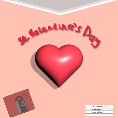 valentine day card