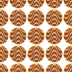 Pattern homemade cookie different taste in pastry biscuit