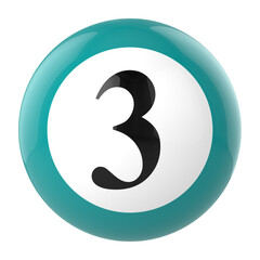 Happy Anniversary Number 3D Render