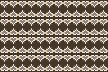 Serene Symmetry: A Calm and Cohesive Heart Pattern Design