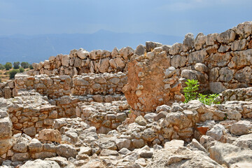 Mycenae; Greece - august 30 2022 : archaeological site