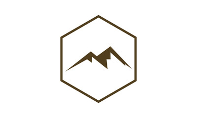 Obraz premium Mountain Logo Design Template Inspiration, Vector Illustration.
