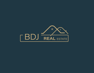 BDJ Real Estate and Consultants Logo Design Vectors images. Luxury Real Estate Logo Design