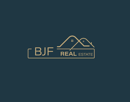BJF Real Estate and Consultants Logo Design Vectors images. Luxury Real Estate Logo Design