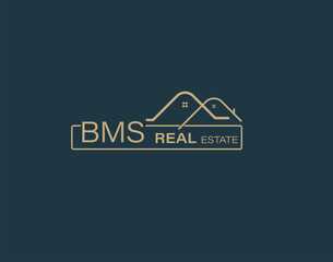 BMS Real Estate and Consultants Logo Design Vectors images. Luxury Real Estate Logo Design