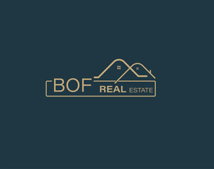 BOF Real Estate and Consultants Logo Design Vectors images. Luxury Real Estate Logo Design