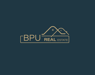 BPU Real Estate and Consultants Logo Design Vectors images. Luxury Real Estate Logo Design