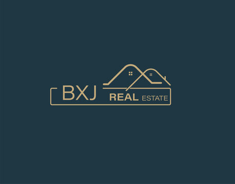 BXJ Real Estate and Consultants Logo Design Vectors images. Luxury Real Estate Logo Design