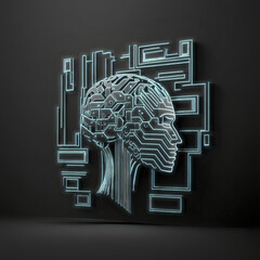 Stylish Black Background for an AI Website: Representing Intelligence and Sophistication with a Bold Visual Statement