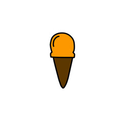 IceCream food flat line icon