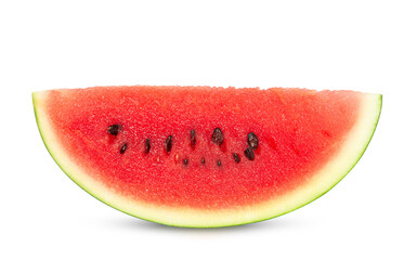 Juicy watermelon with sliced isolated on white background. Clipping path.