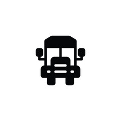 school bus icon. solid icon