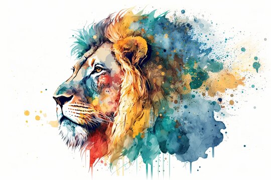 Watercolor Lion Images Browse 30 284 Stock Photos Vectors and