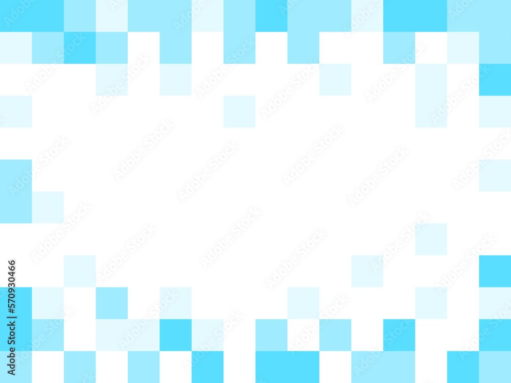 Poster pixelated abstract blue background texture with pixels and an aspect ratio of 4:3. vector image.