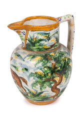 Ceramic antique pottery pitcher