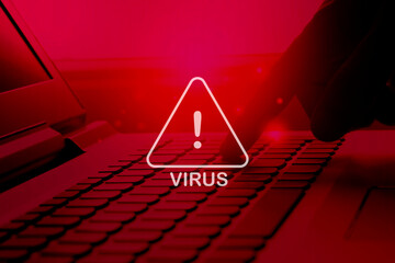 virus attack alert , computer virus detection , cyber security awareness