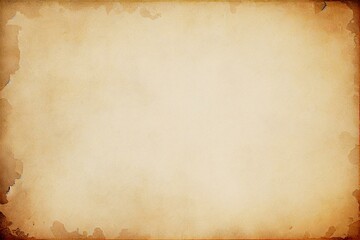  Old brown paper background design, elegant antique beige color, watercolor style AI Generated