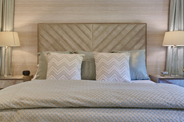 Luxurious Bed in Home Bedroom - 570932223
