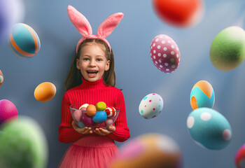 child on Easter day