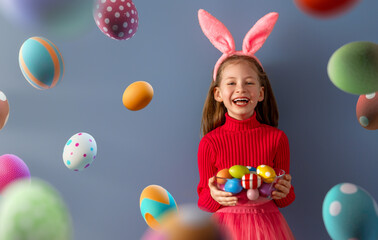 child on Easter day
