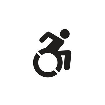 Wheelchair Symbol vector icon