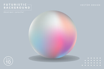 Liquid color background design. Fluid gradient circle shapes composition. Futuristic design landing page, cover, banner, ads, presentation concept.
