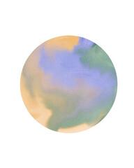 circle stain watercolor art